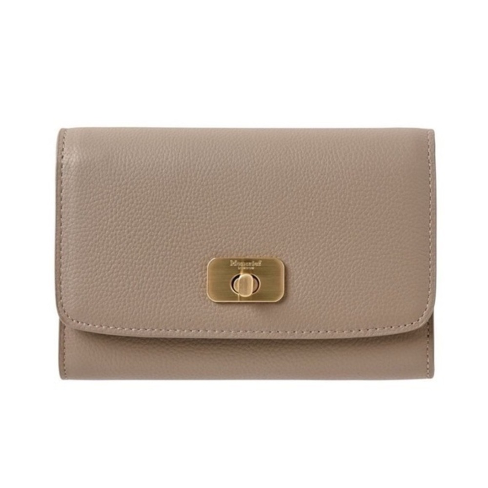 NEW Moncrief London Winter Taupe Wallet with Tags and Gift Box